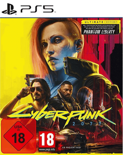Cyberpunk 2077: Ultimate Edition box art for Playstation 5